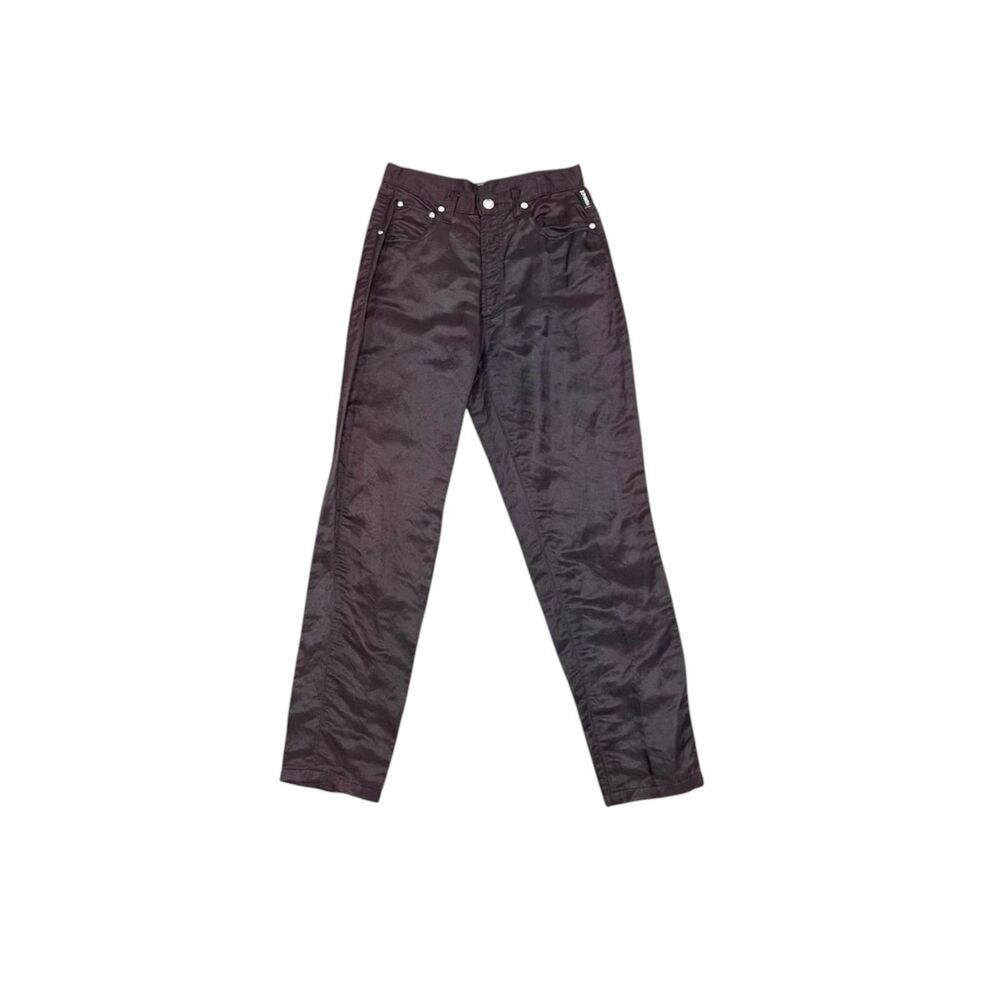 1990s Gianni Versace stretchy shiny skinny leg pants size 27” waist 27” inseam